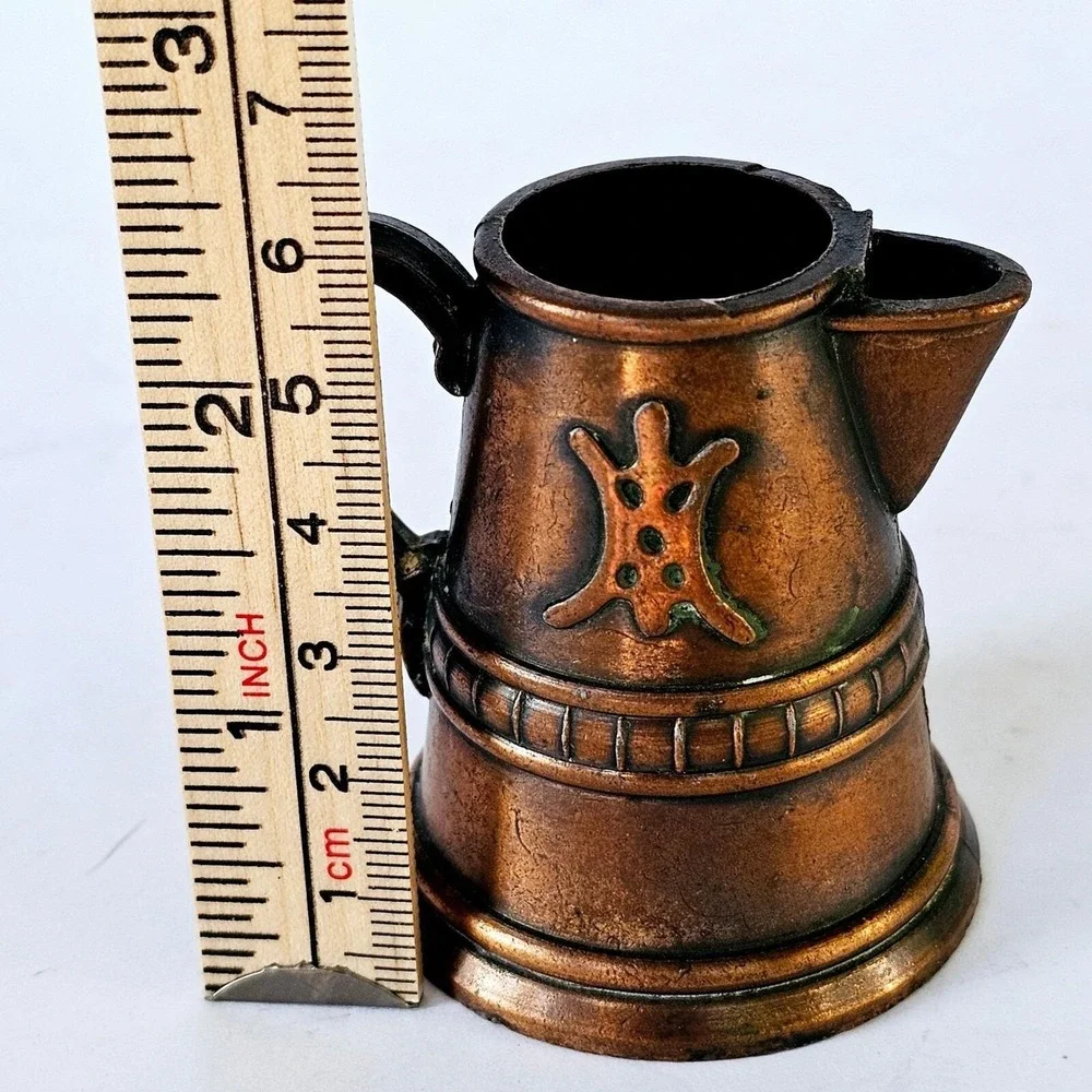 1977 Durham Industries Miniature Pitcher Diecast Copper Tone Item 43 Collectible